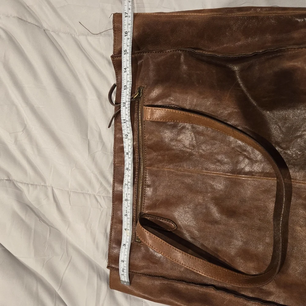 J. Crew large brown leather bag - Picture 6 of 14
